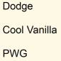 Preview: Dodge, Cool Vanilla, PWG.